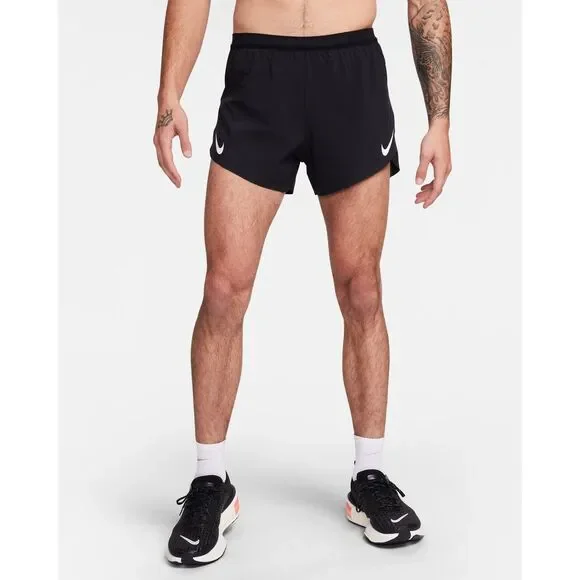Nike AeroSwift Dri-FIT ADV 4 Brief-Lined Running Shorts Black Small